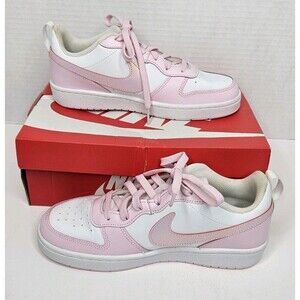 Nike Court Borough Low Recraft GS White Pink Foam Size 7Y DV5456-105 Sneakers